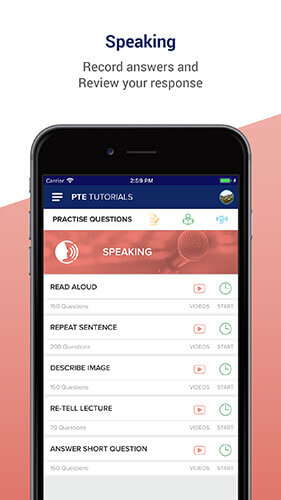 Pte Learning Platforms PTE Tutorials Android and iPhone App for Best Ever PTE Practice